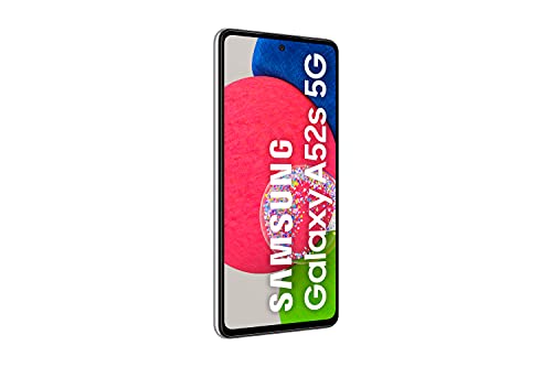 Samsung Galaxy A52s 5G (128 GB) Blanco - Teléfono Móvil con Pantalla de 6,5'', Smartphone Android con 6 GB de RAM, Memoria Interna Ampliable, Batería de 4500 mAh y Carga Super Rápida (Versión ES)
