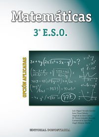 Matemáticas 3º ESO ORIENTADAS A LAS ENSEÑANZAS APLICADAS - 9788470634987