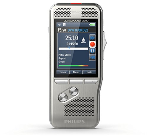 Philips Pocket Memo - Grabadora de dictado con tecnología 3D Mic