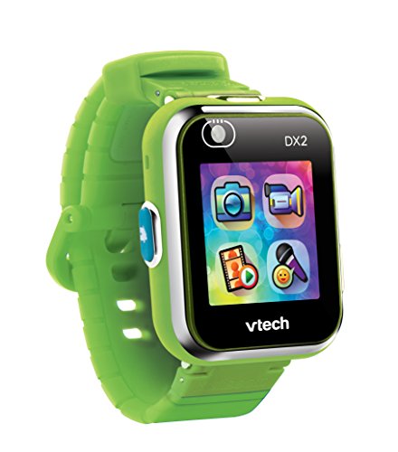 VTech KidiZoom SmartWatch DX2 Verde, Reloj inteligente para niños, fotografía, selfie, vídeo, pantalla táctil a color, juguete de alta tecnología, regalo para niños y adolescentes de 5 años a 13 años,