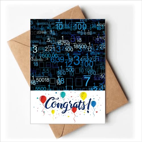 Ilustración decimal digital Ciencia Tecnología Tarjetas de boda Felicitaciones Sobres de felicitación