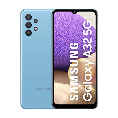 Samsung Galaxy A32 5G (128 GB) Azul - Smartphone Android de 4GB RAM, Teléfono Móvil Libre con Carga rápida, Batería de 5000 mAh y pantalla de 6,5'' [Versión ES]